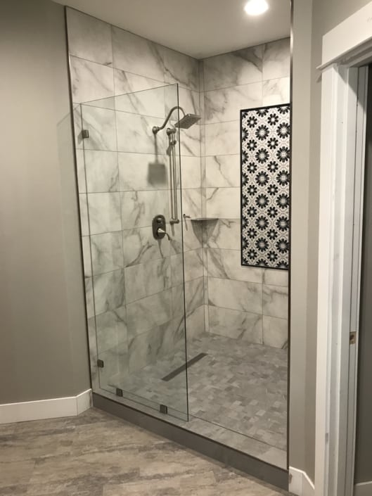 Custom Glass Shower Panel