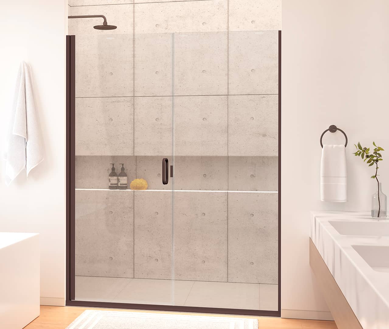 Elite Shower Doors SemiFrameless Shower Doors